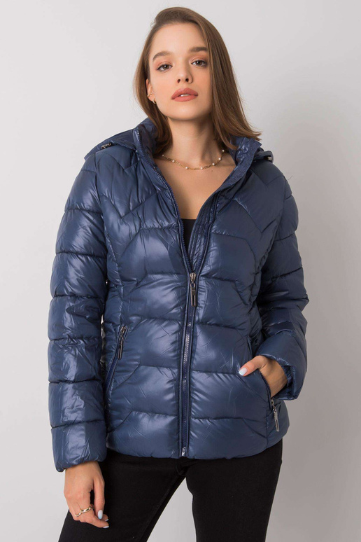 Ashlyn tmavě modrá prošívaná bunda