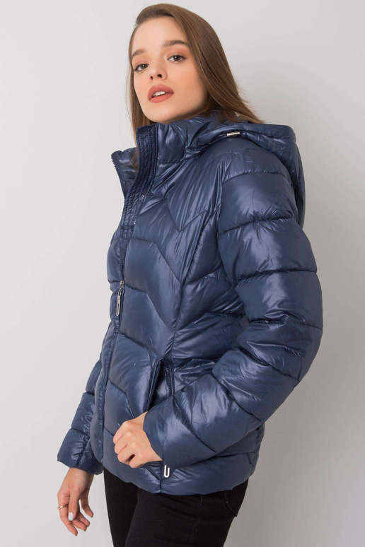 Ashlyn tmavě modrá prošívaná bunda
