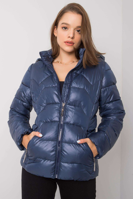Ashlyn tmavě modrá prošívaná bunda