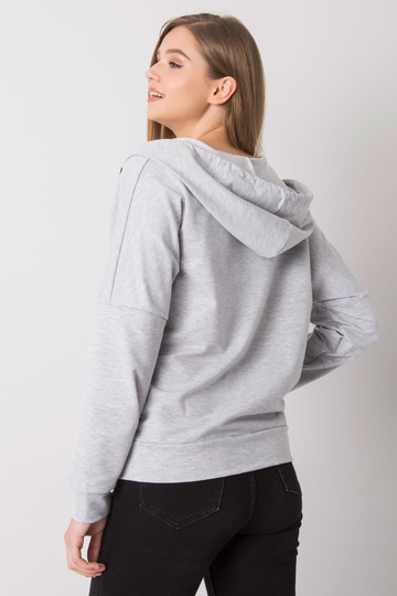 Šedá mikina s kapucí...