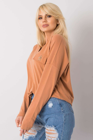 Světle hnědá halenka s... 2