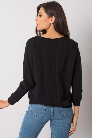 Černá mikina pro ženy bez... 2