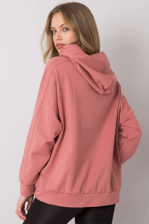 Mikina s kapucí Edna Dirty Pink