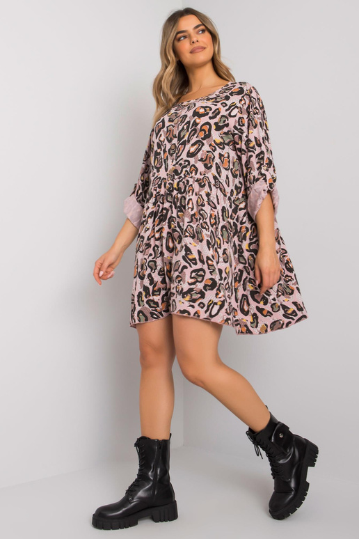 Světle růžové viskózové šaty Earlene