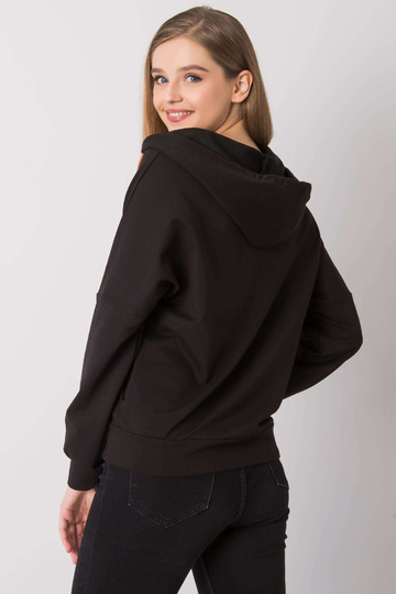 Černá mikina na zip Diane