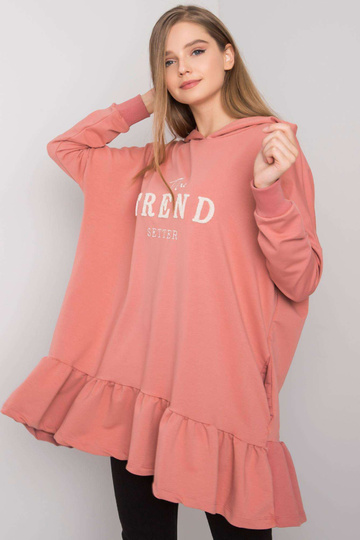 Špinavě růžová oversize...