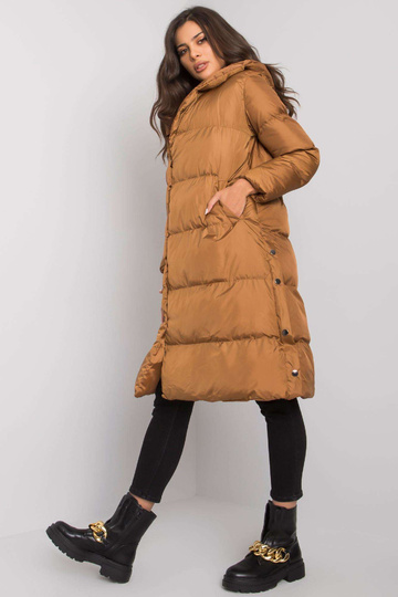 Hnědá prošívaná bunda s... 2