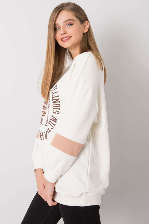 Ecru oversize mikina s potiskem Kate