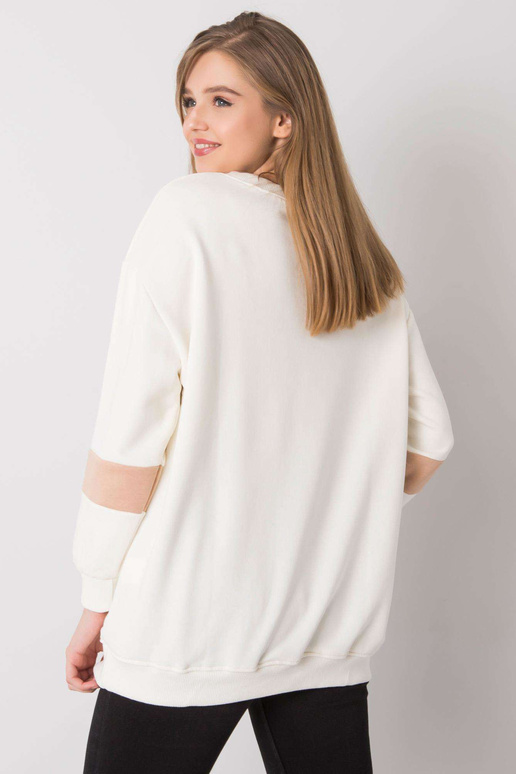 Ecru oversize mikina s potiskem Kate