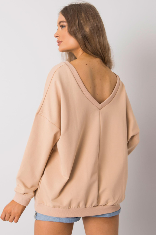 Lilyanina béžová mikina bez kapuce