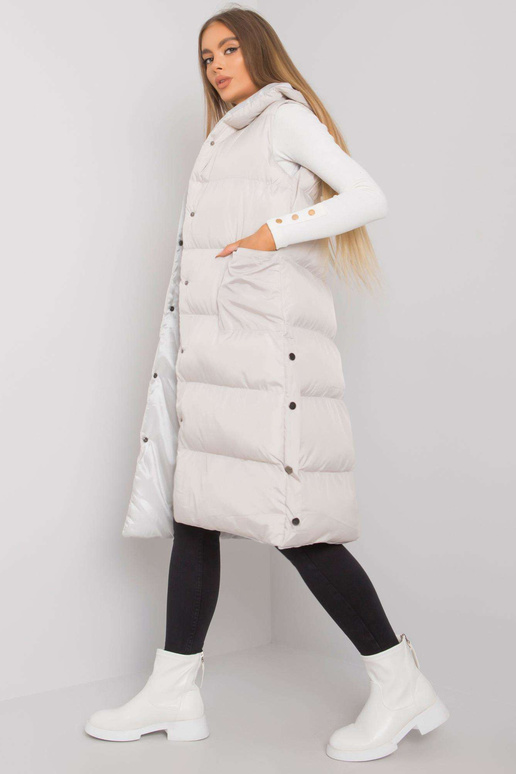 Světle šedá Chase prošívaná vesta s...