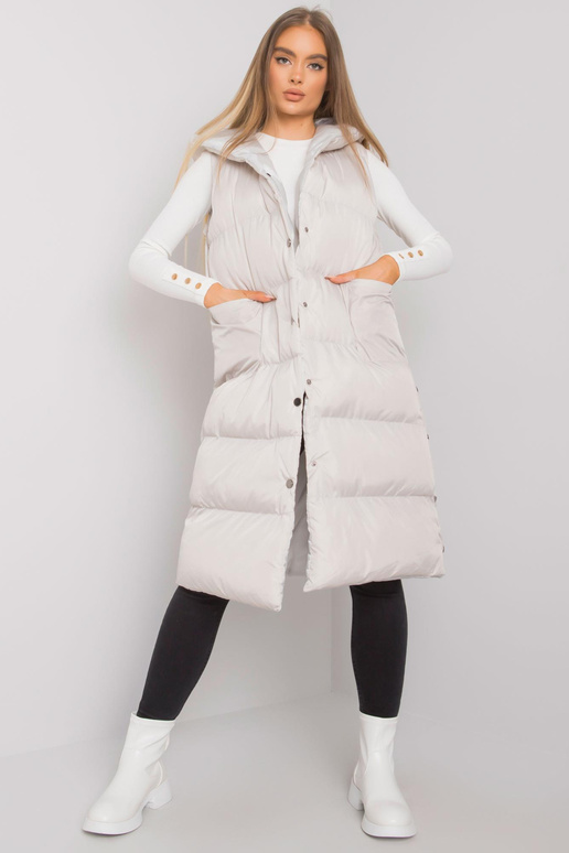 Světle šedá Chase prošívaná vesta s...