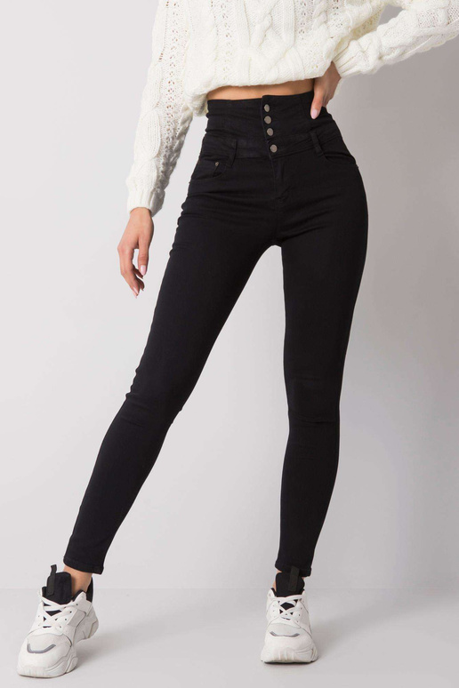 Černé džíny Garland Tube s vysokým pasem