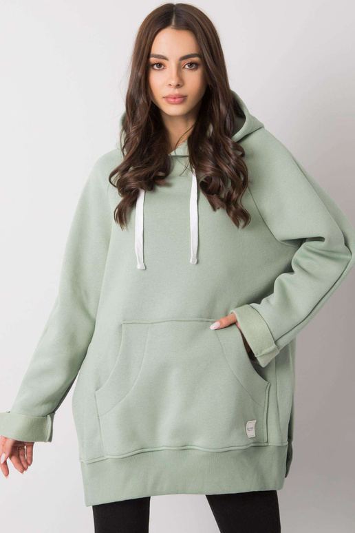 Pistáciová klokaní mikina Arno RUE PARIS