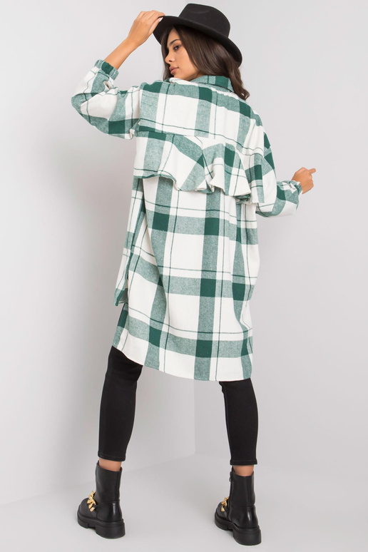 Amerie bílá a zelená kostkovaná...