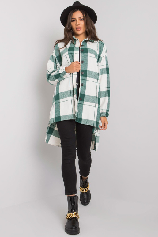 Amerie bílá a zelená kostkovaná...