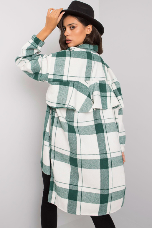 Amerie bílá a zelená kostkovaná...