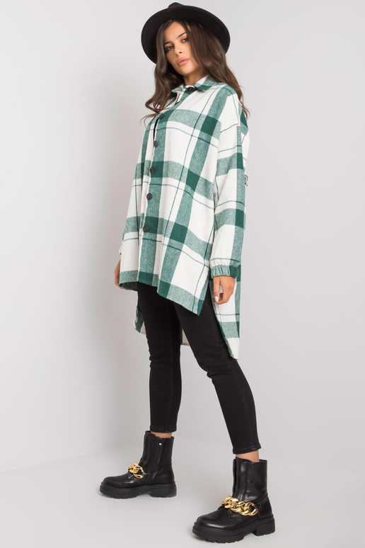 Amerie bílá a zelená kostkovaná...