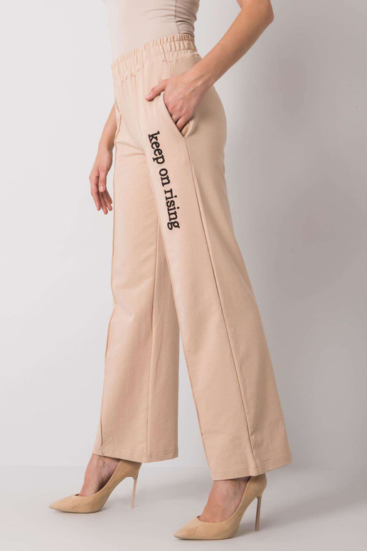 Dennise Béžové tepláky s rovnými nohama