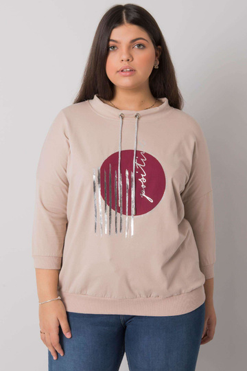 Světle béžová halenka plus... 2