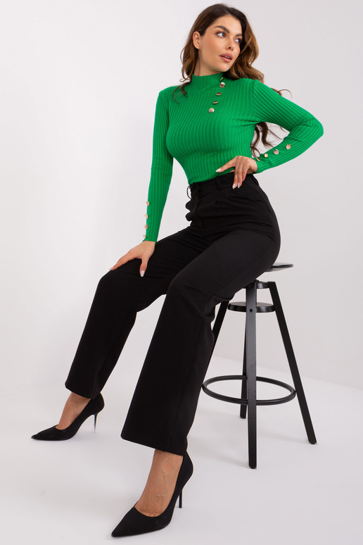 Caroline černé elegantní kalhoty s...