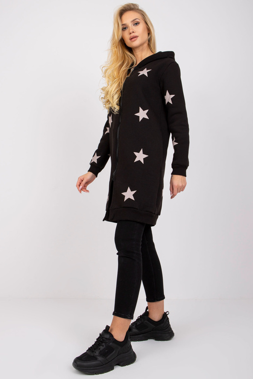 Černá mikina s potiskem Marrakech