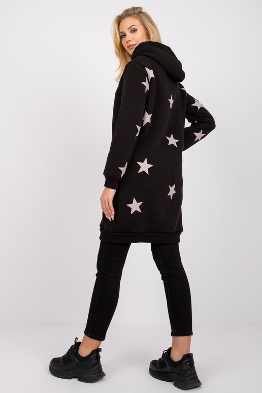 Černá mikina s potiskem Marrakech