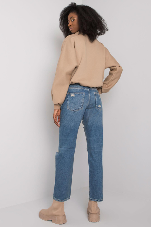 Modré džínové kalhoty s dírami Kira...