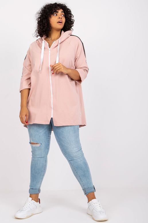 Miley Dirty Pink Dlouhá mikina Plus Size