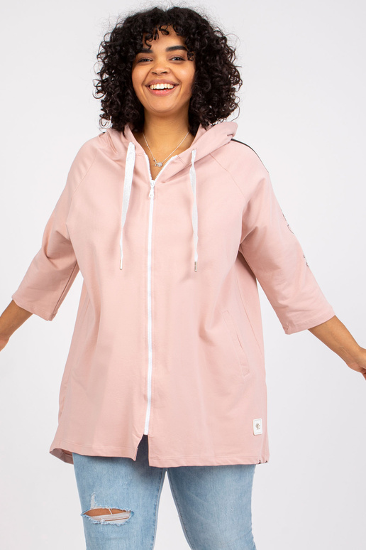 Miley Dirty Pink Dlouhá mikina Plus Size