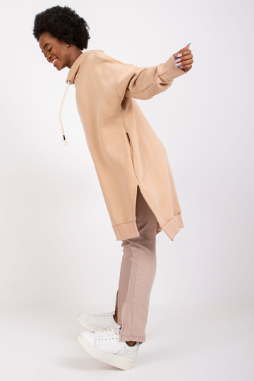 Béžová mikinová tunika Martil