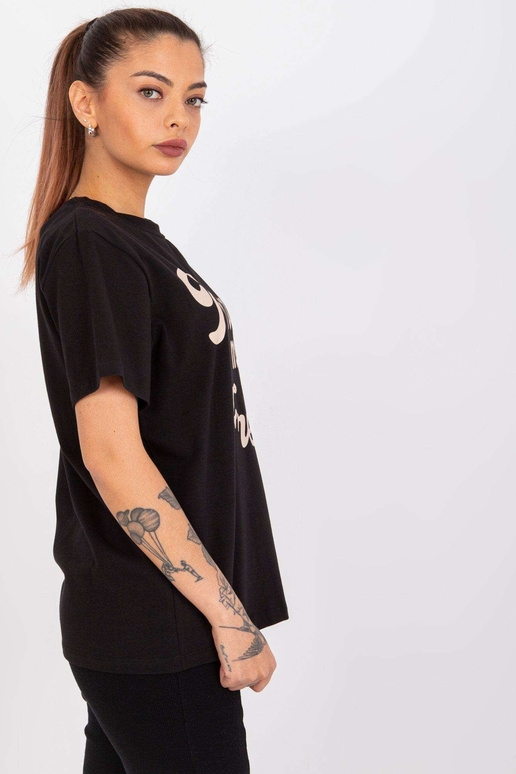 Černé dámské tričko s nefritem