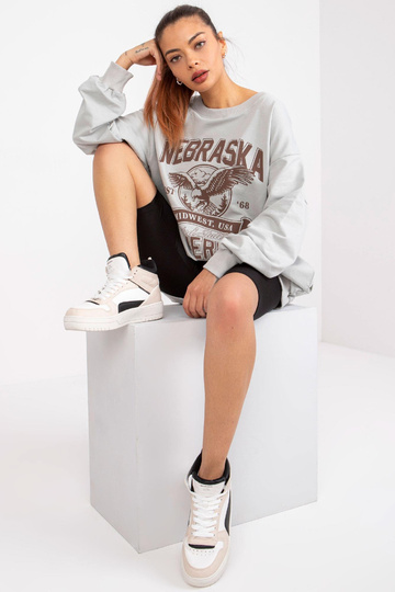 Šedá oversized mikina Patricia