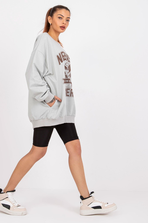 Šedá oversized mikina Patricia
