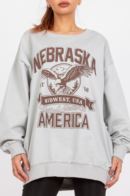 Šedá oversized mikina Patricia