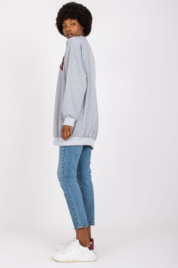 Šedá melanžová dlouhá...