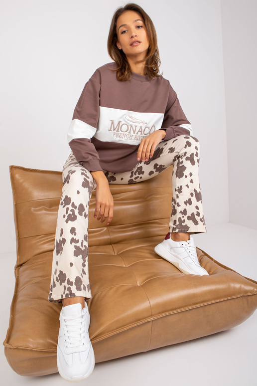 Hnědá mikina oversize Bethany