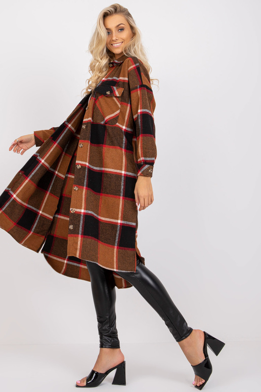 Hnědá bavlněná košile Alison