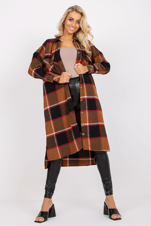 Hnědá bavlněná košile Alison