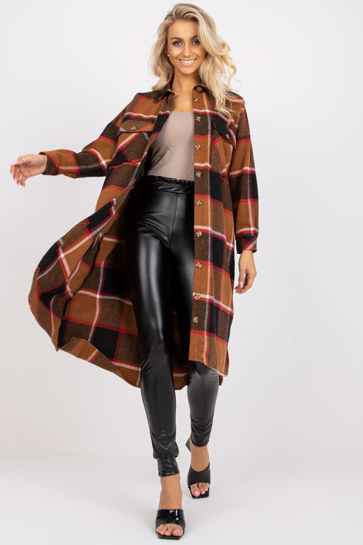 Hnědá bavlněná košile Alison