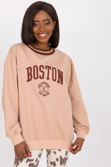 Béžová bavlněná mikina Louna 2