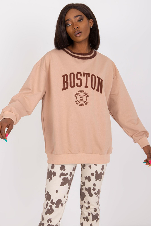 Béžová bavlněná mikina Louna