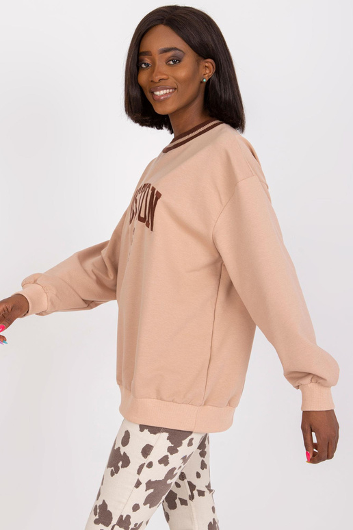 Béžová bavlněná mikina Louna