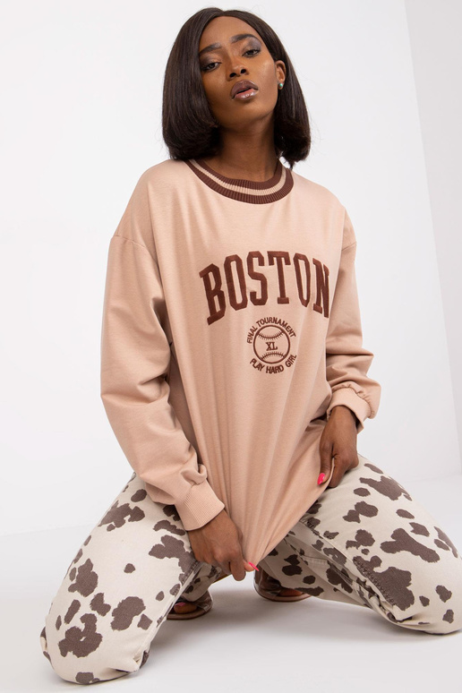 Béžová bavlněná mikina Louna