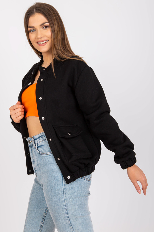 Zuzanna Černá bavlněná mikina s kapucí