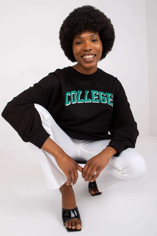 Dámská černá bavlněná mikina Jessica