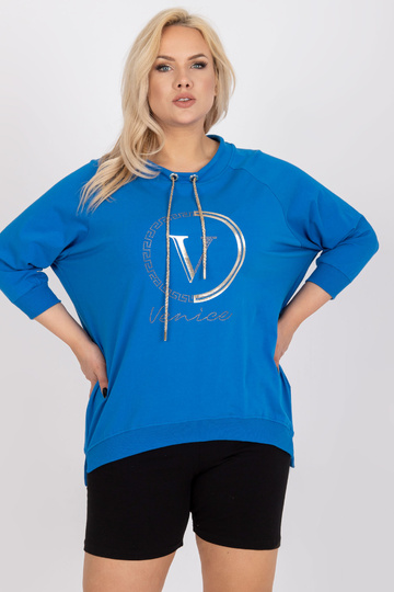 Tmavě modrá halenka plus...