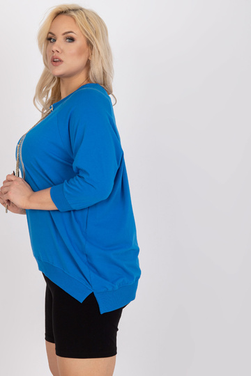 Tmavě modrá halenka plus... 2