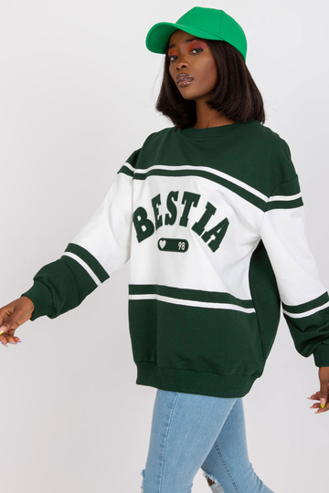 Tmavě zelená a bílá volná... 2