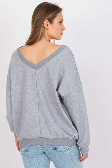 Šedobílá oversize mikina s... 2